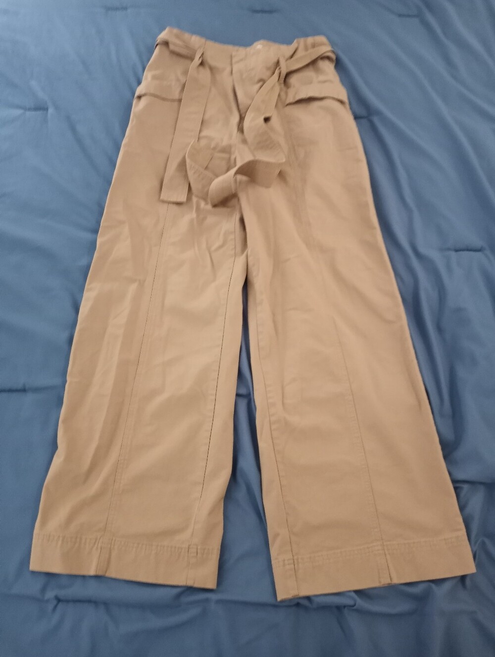 A NEW DAY Wide Leg Pants With Waist Tie/Clasp Closures